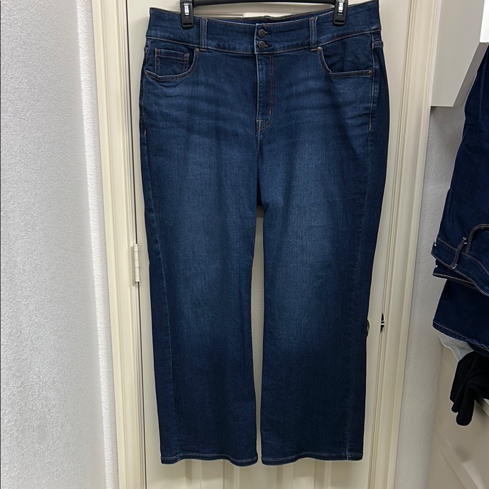 Lane Bryant Dark Blue Flare Jeans